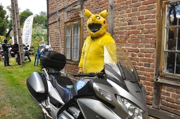 Miś motocyklista